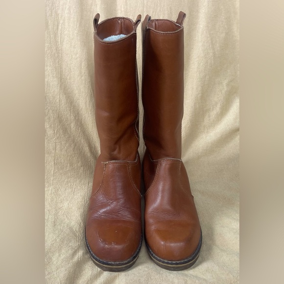 Vintage LL Bean X Blondo shearling lined mid calf leather campus boots - Picture 4 of 11